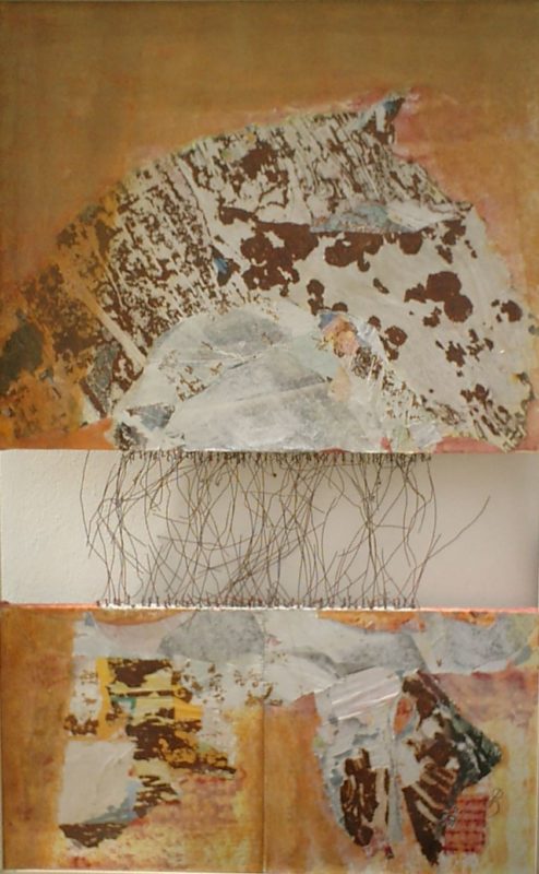 Désunion<br>Technique mixte sur toile<br>200 x 110 cm, Tunis, 2002